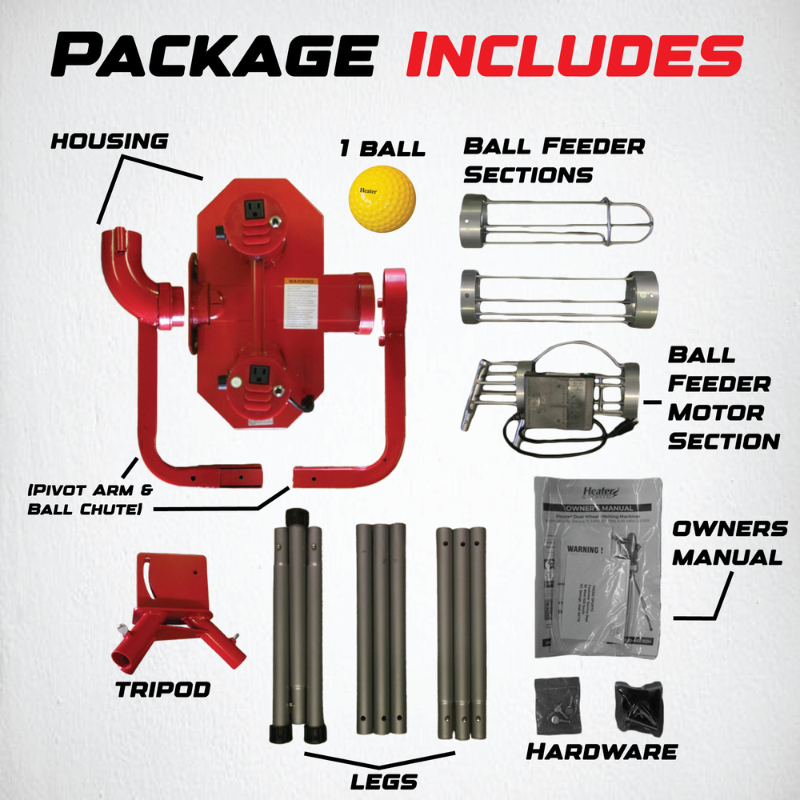 Deuce 75 Heavy Duty Dual Wheel Baseball Pitching Machine